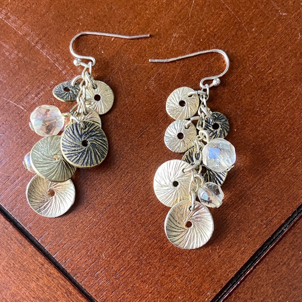 Chico's Gold and Silver Dangle Earrings